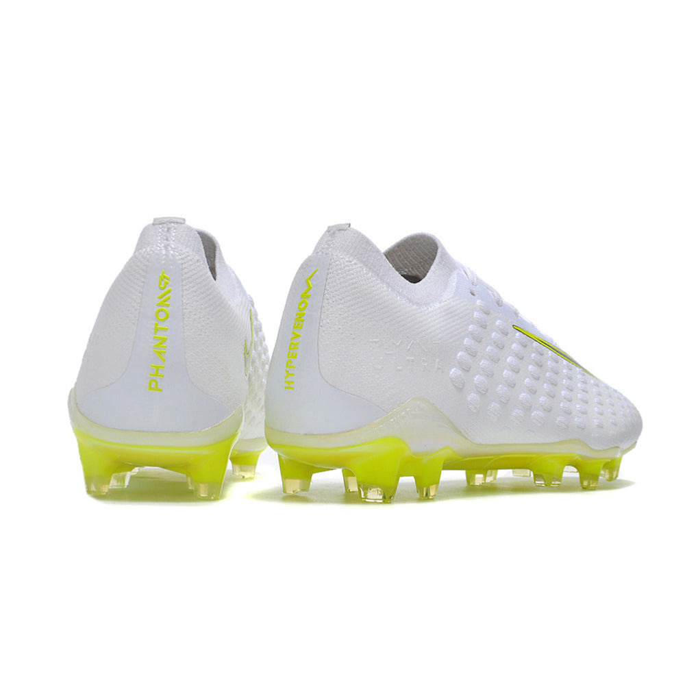 Chuteira Campo Nike Phantom Ultra Venom Elite FG Branca e Verde