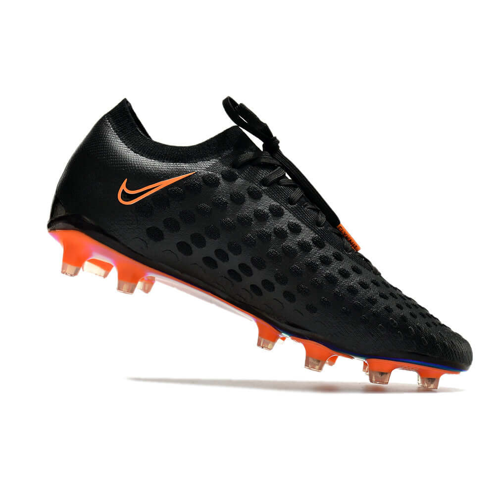 Chuteira Campo Nike Phantom Ultra Venom Elite FG Preta e Laranja