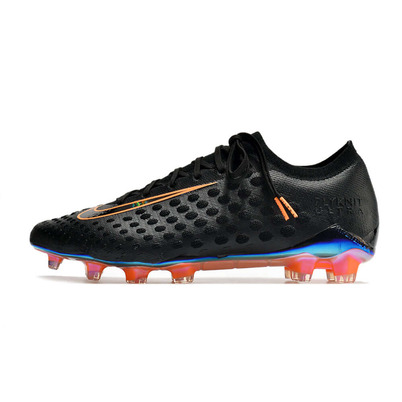 Chuteira Campo Nike Phantom Ultra Venom Elite FG Preta e Laranja