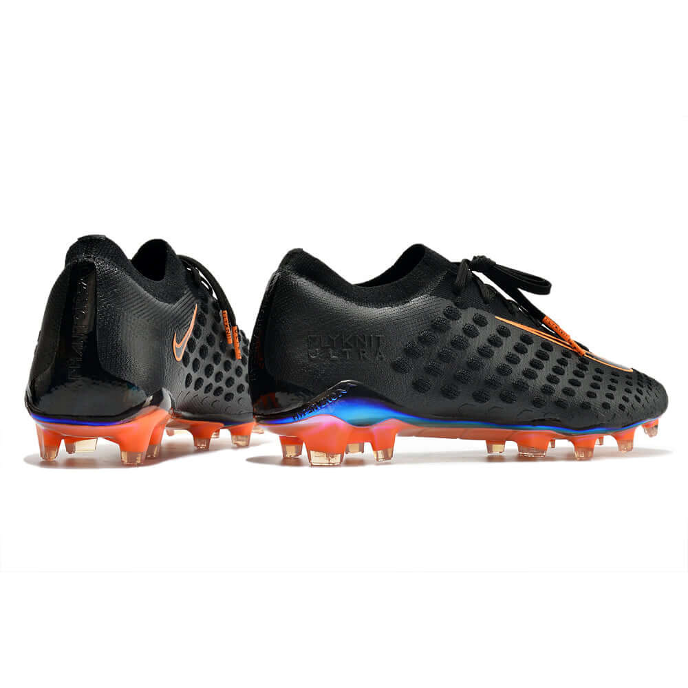 Chuteira Campo Nike Phantom Ultra Venom Elite FG Preta e Laranja