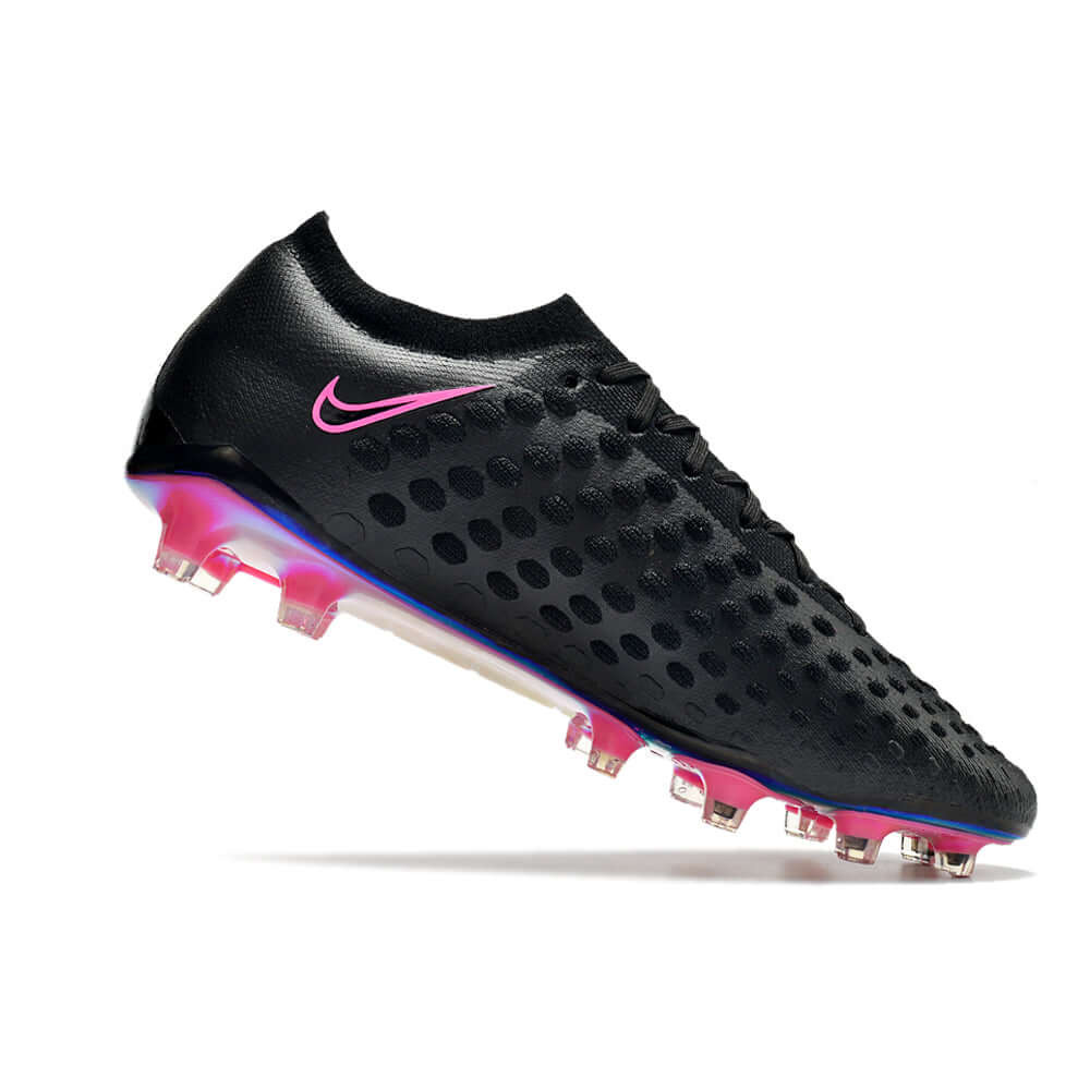 Chuteira Campo Nike Phantom Ultra Venom Elite FG Preta e Rosa