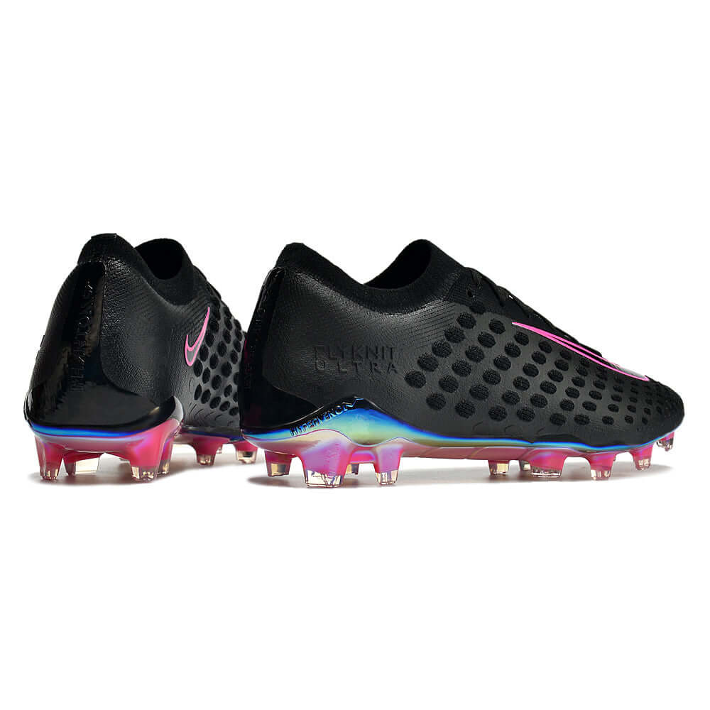 Chuteira Campo Nike Phantom Ultra Venom Elite FG Preta e Rosa