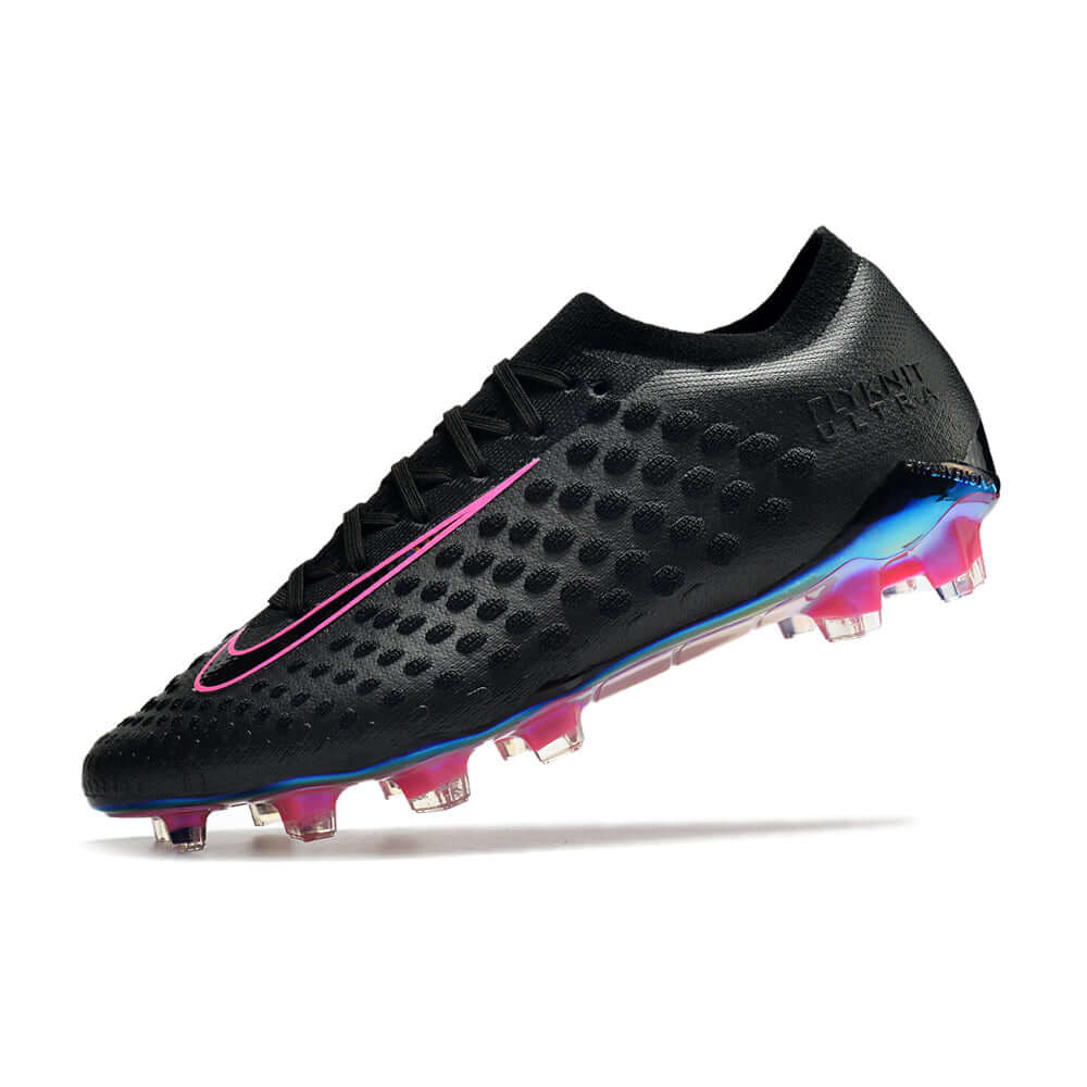 Chuteira Campo Nike Phantom Ultra Venom Elite FG Preta e Rosa