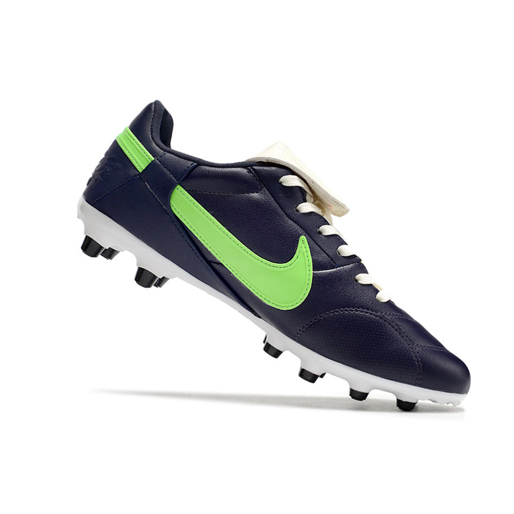 Chuteira Campo Nike Premier 3 FG Azul e Verde