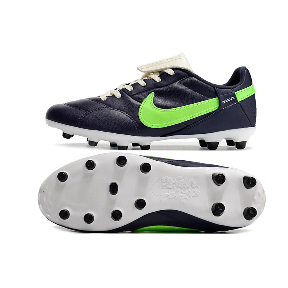 Chuteira Campo Nike Premier 3 FG Azul e Verde