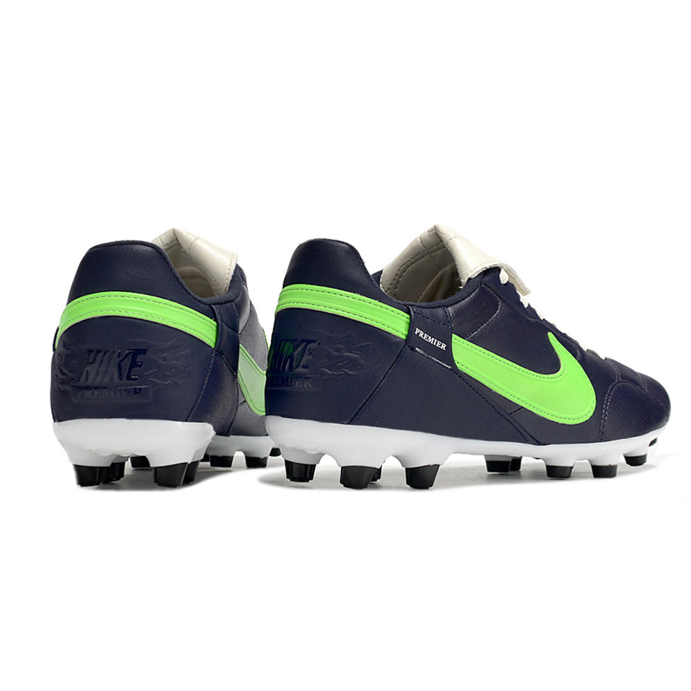Chuteira Campo Nike Premier 3 FG Azul e Verde