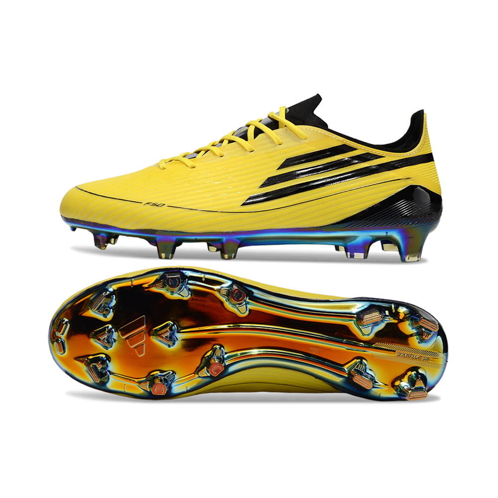 Chuteira Campo Adidas F50 FG Amarelo e Preto