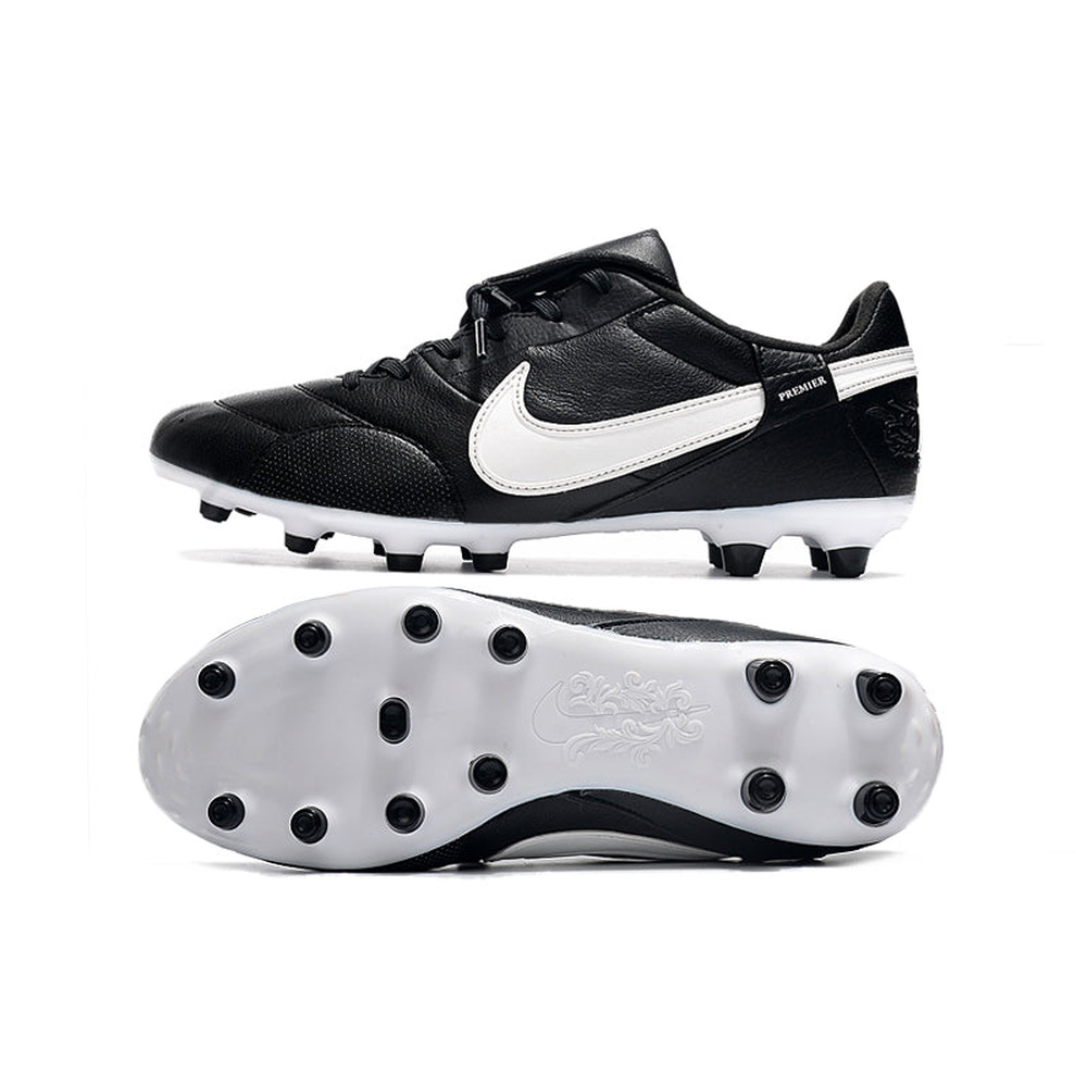 Chuteira Campo Nike Premier 3 FG Preta e Branca