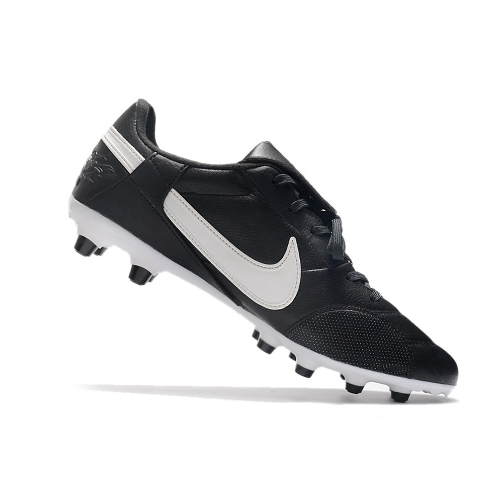 Chuteira Campo Nike Premier 3 FG Preta e Branca