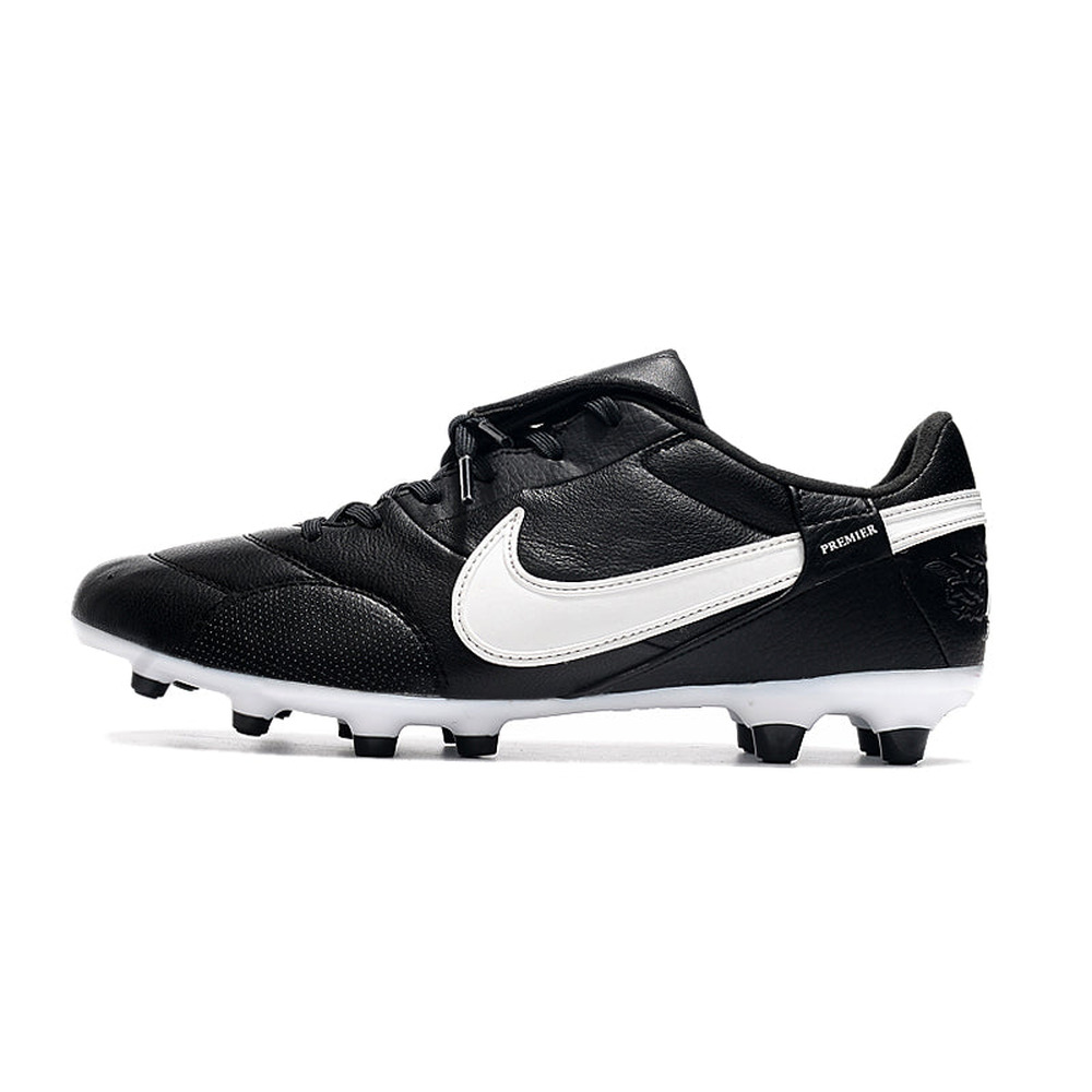 Chuteira Campo Nike Premier 3 FG Preta e Branca