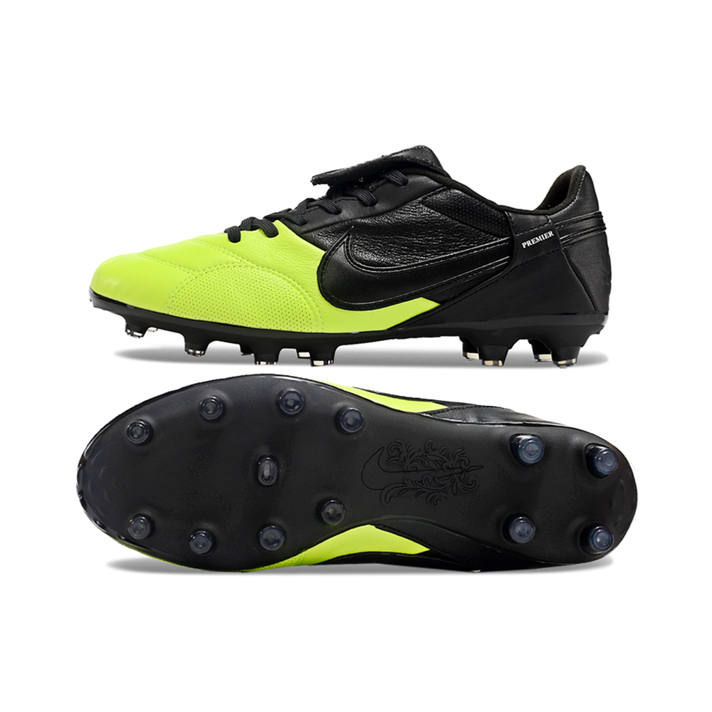 Chuteira Campo Nike Premier 3 FG Preta e Verde