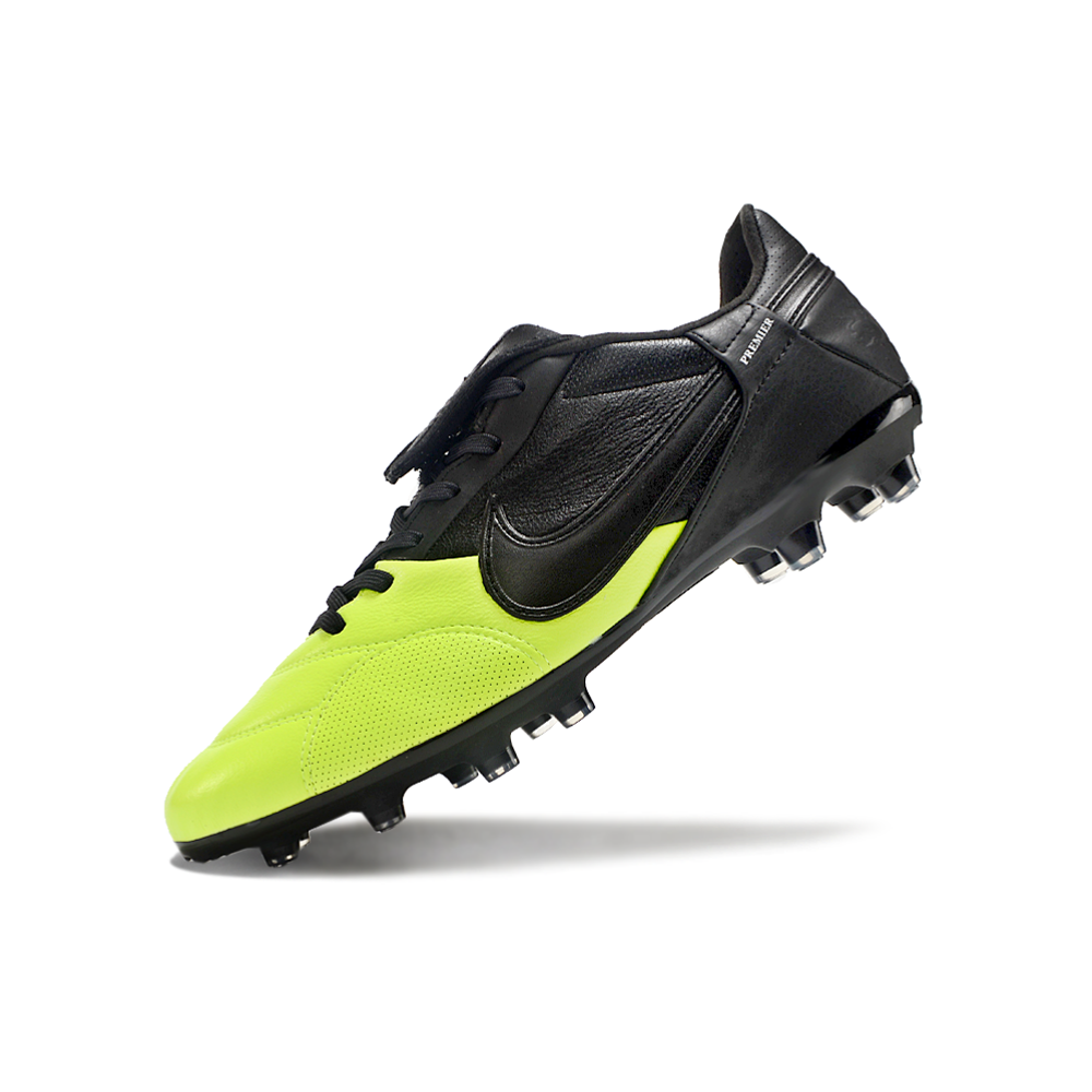 Chuteira Campo Nike Premier 3 FG Preta e Verde
