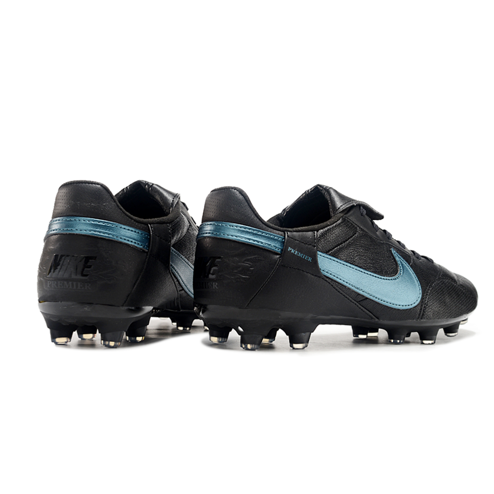 Chuteira Campo Nike Premier 3 FG Preto e Azul
