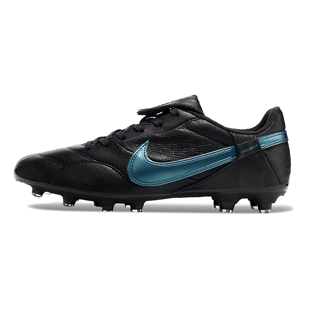 Chuteira Campo Nike Premier 3 FG Preto e Azul
