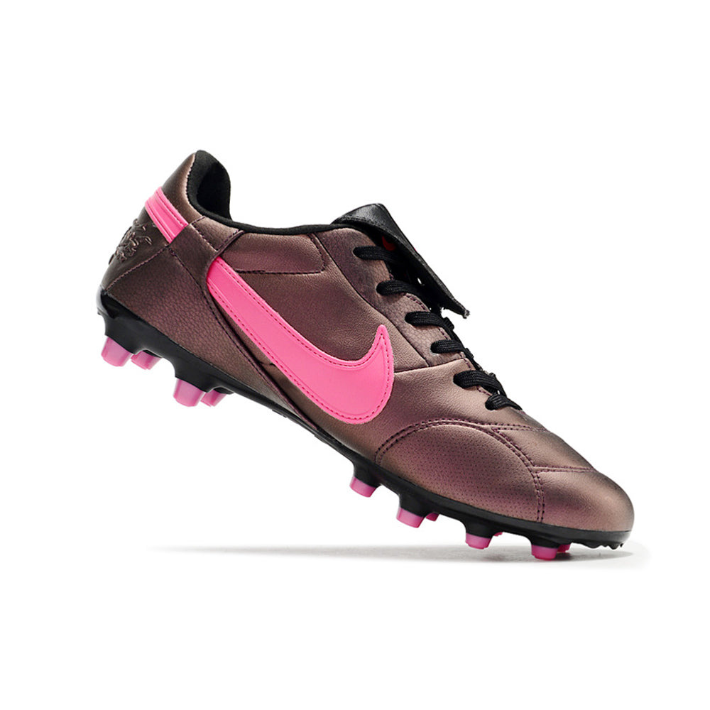 Chuteira Campo Nike Premier 3 FG Roxo e Rosa 