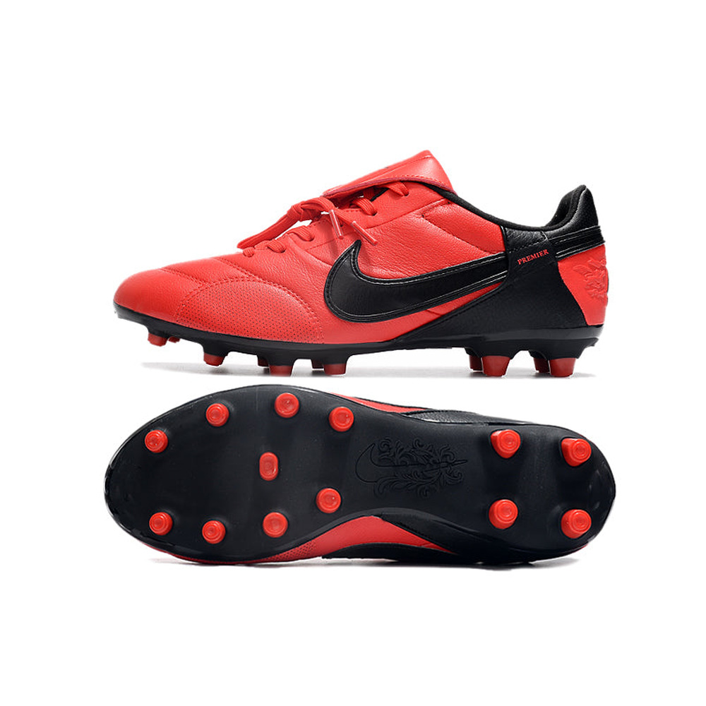 Chuteira Campo Nike Premier 3 FG Vermelha e Preta