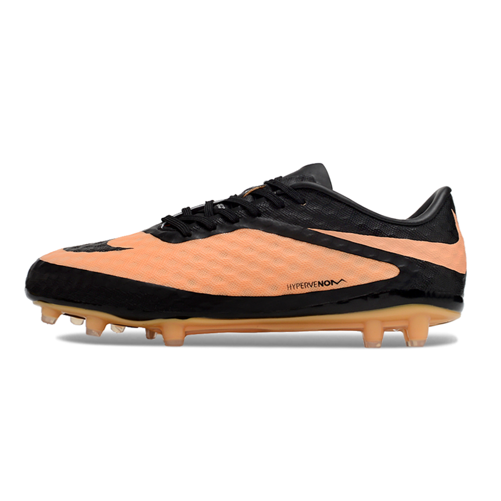 Chuteira Campo Nike Retrô Hypervenom Phantom I FG Preta e Laranja