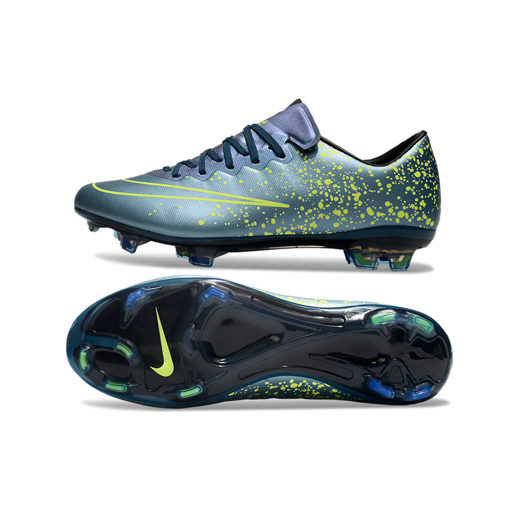 Chuteira Campo Nike Retrô Mercurial Vapor 10 FG Azul