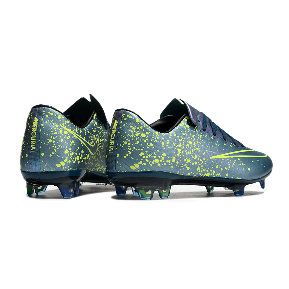 Chuteira Campo Nike Retrô Mercurial Vapor 10 FG Azul
