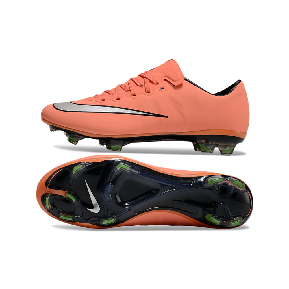 Chuteira Campo Nike Retrô Mercurial Vapor 10 FG Laranja