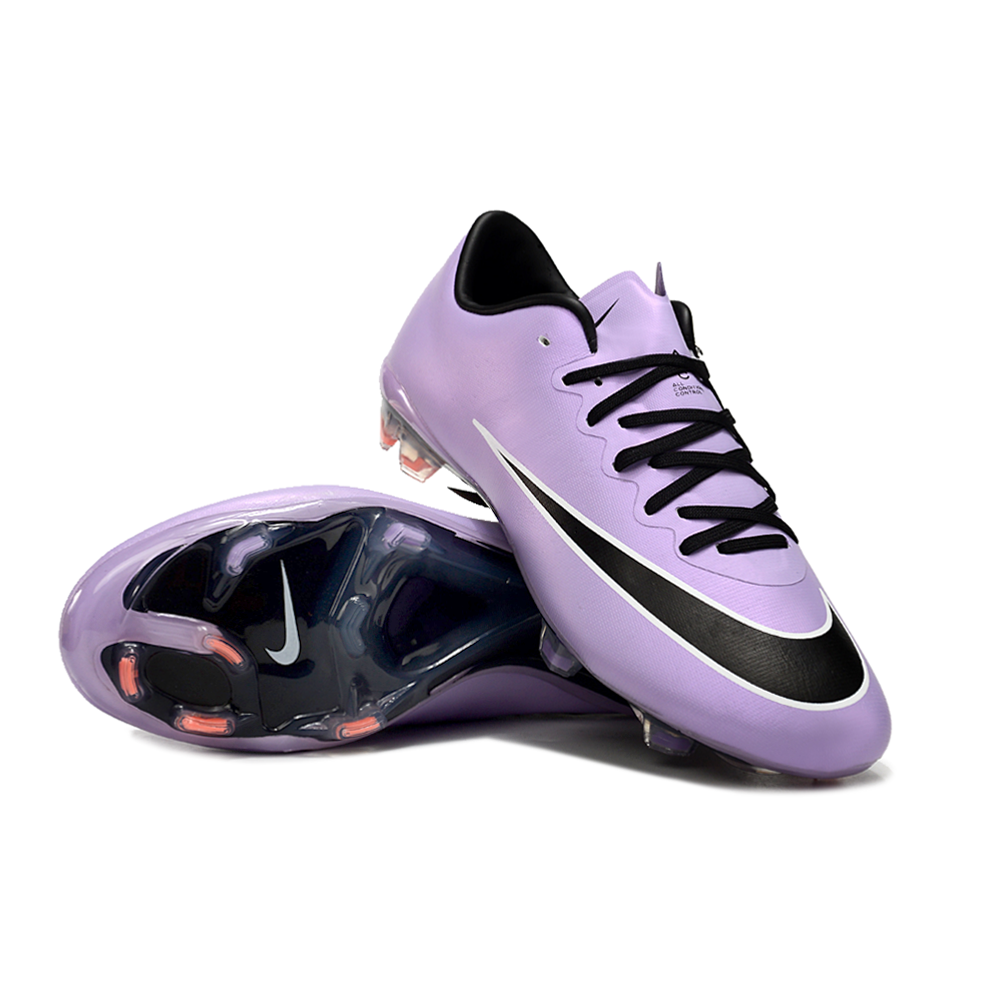 Chuteira Campo Nike Retrô Mercurial Vapor 10 FG Roxa e Preta