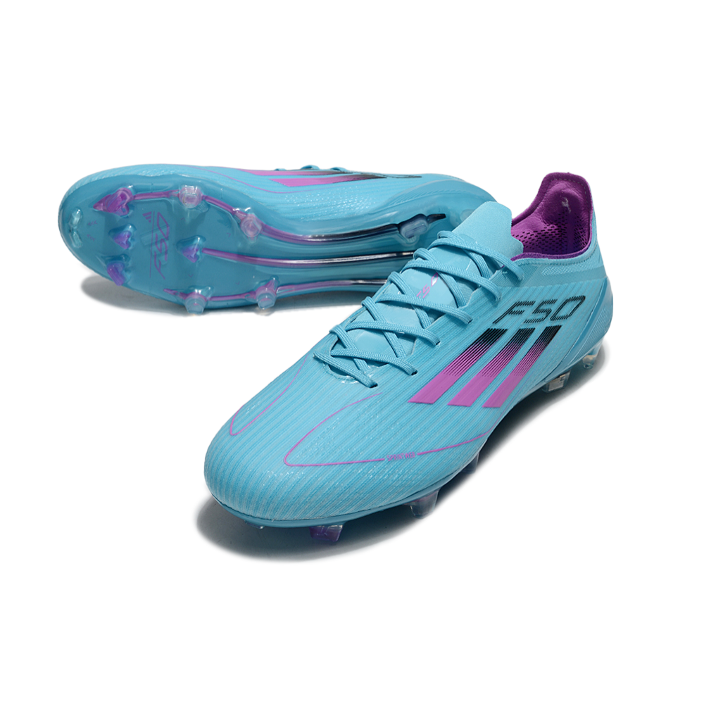 Chuteira Campo Adidas F50 FG Azul e Roxo
