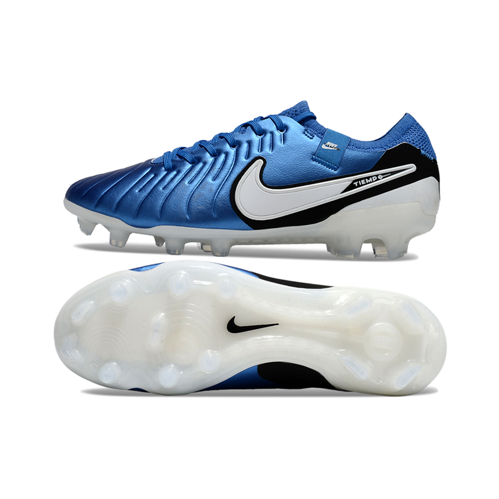 Chuteira Campo Nike Tiempo Legend 10 Elite FG Azul 