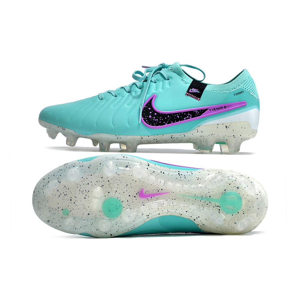 Chuteira Campo Nike Tiempo Legend 10 Elite FG Azul e Roxo 