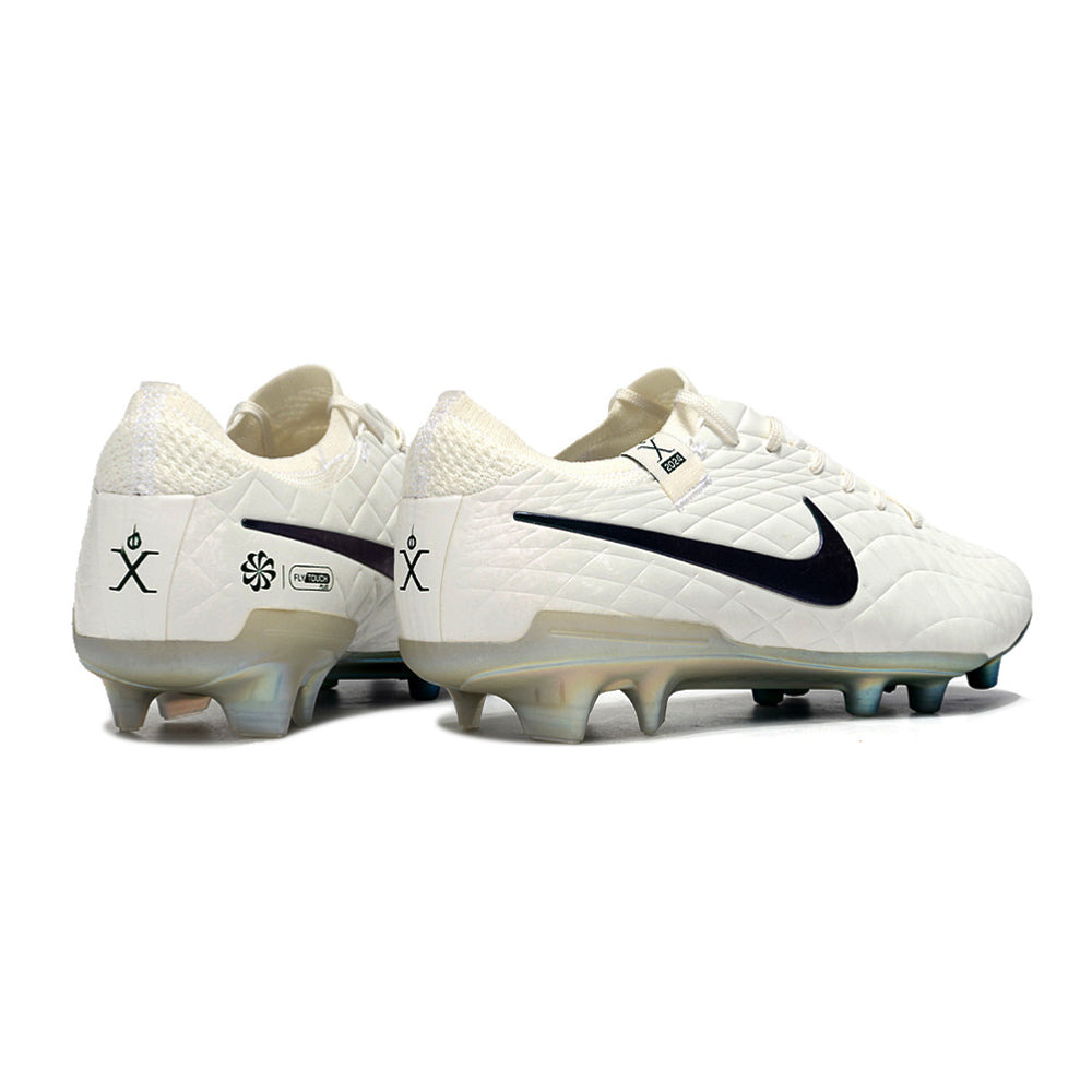 Chuteira Campo Nike Tiempo Legend 10 Elite FG Branca e Verde 