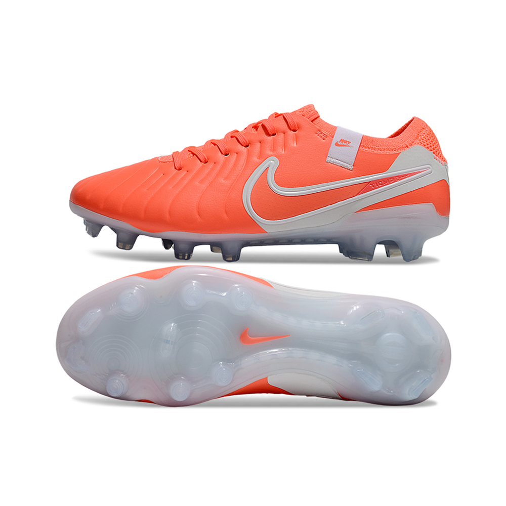 Chuteira Campo Nike Tiempo Legend 10 Elite FG Laranja 