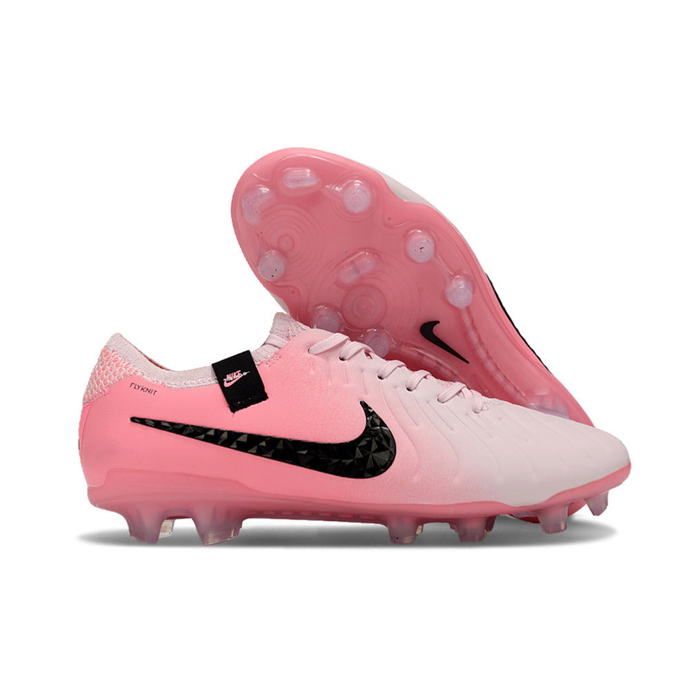 Chuteira Campo Nike Tiempo Legend 10 Elite FG Rosa e Preto 