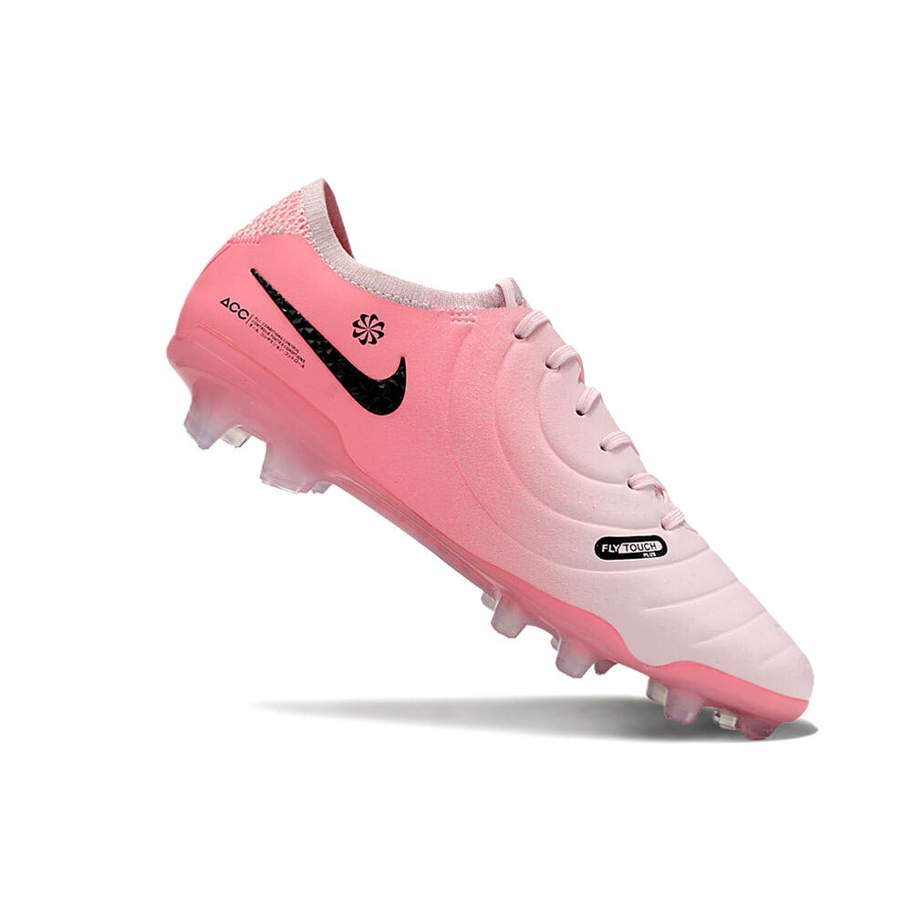 Chuteira Campo Nike Tiempo Legend 10 Elite FG Rosa e Preto 