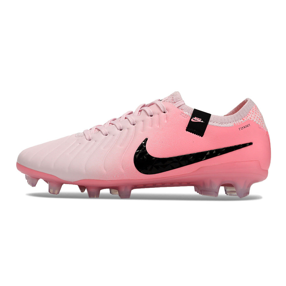 Chuteira Campo Nike Tiempo Legend 10 Elite FG Rosa e Preto 
