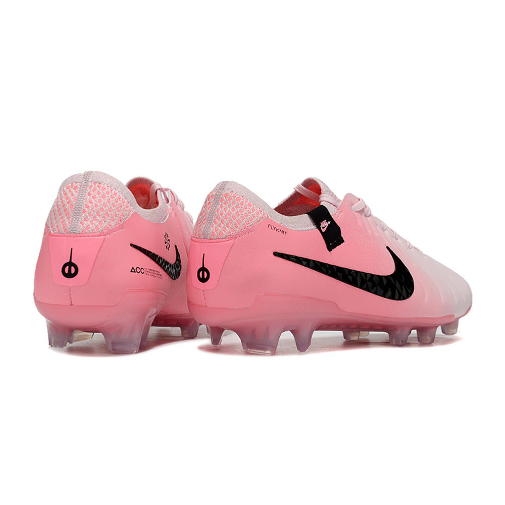 Chuteira Campo Nike Tiempo Legend 10 Elite FG Rosa e Preto 