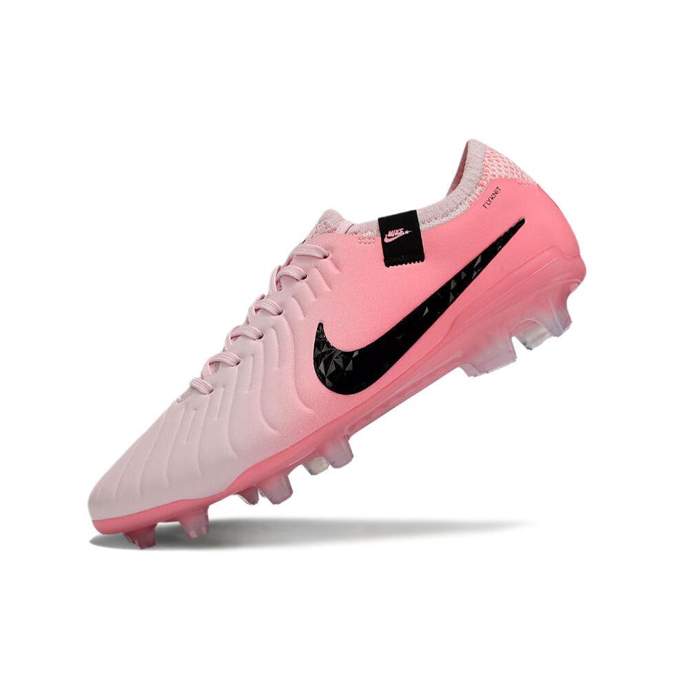 Chuteira Campo Nike Tiempo Legend 10 Elite FG Rosa e Preto 
