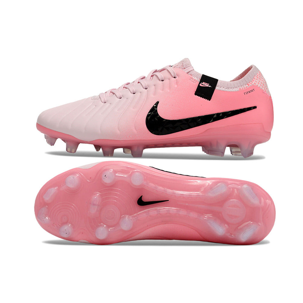 Chuteira Campo Nike Tiempo Legend 10 Elite FG Rosa e Preto 