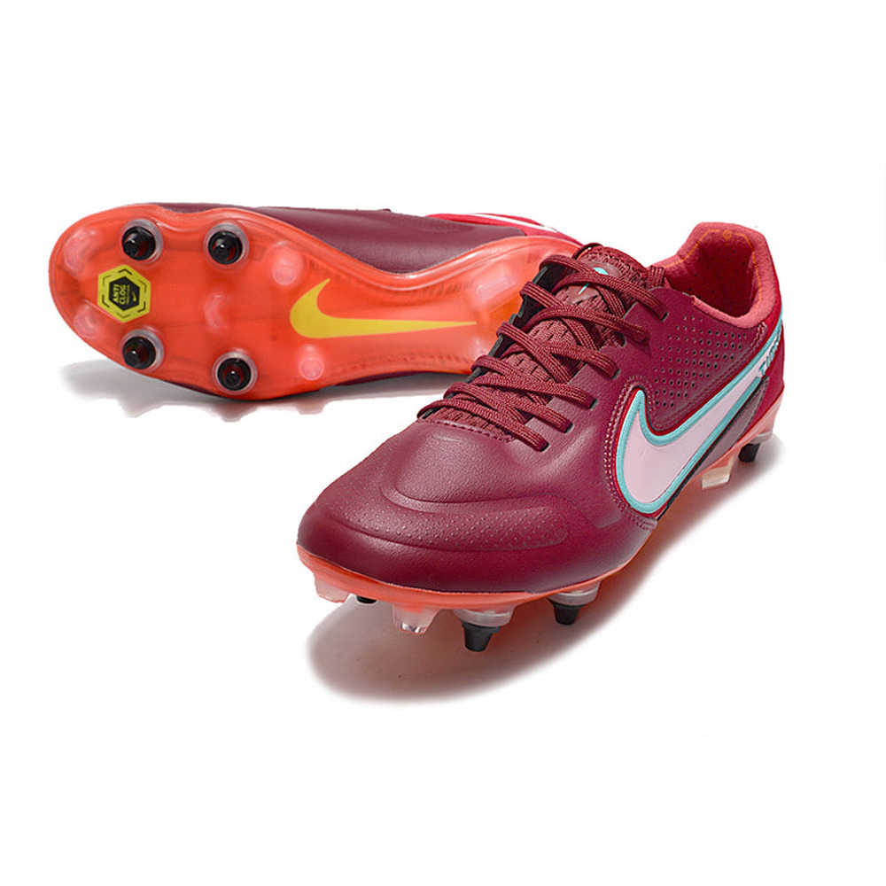 Chuteira Campo Nike Tiempo Legend 9 Elite SG Vermelha 