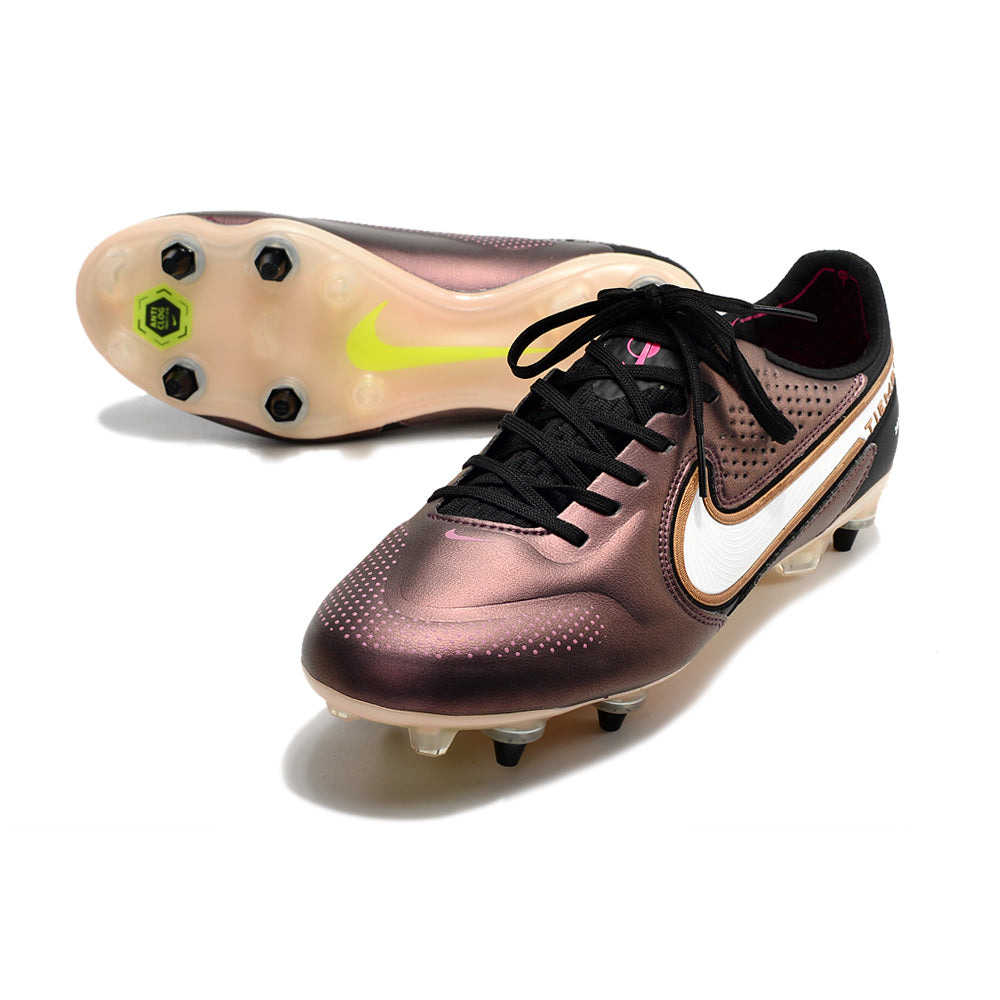 Chuteira Campo Nike Tiempo Legend 9 Elite Trava Mista Cobre 