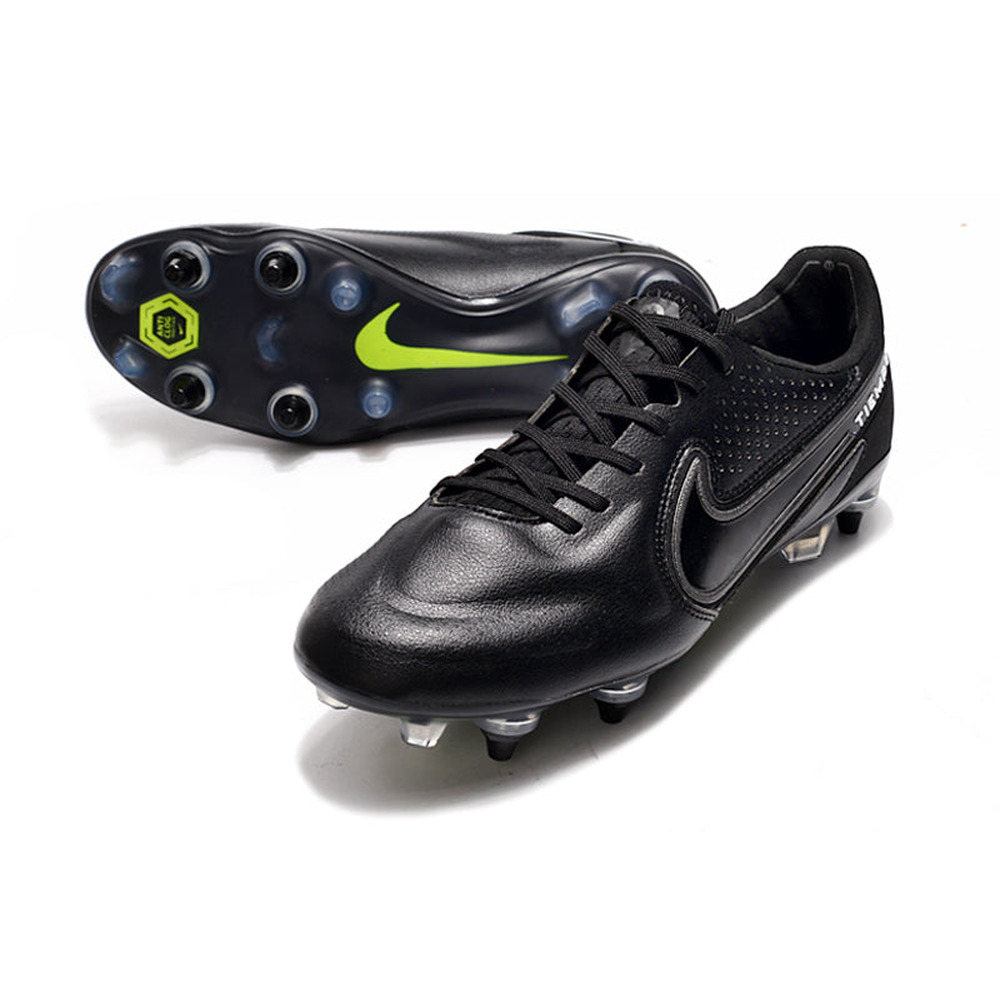 Chuteira Campo Nike Tiempo Legend 9 Elite Trava Mista Preta 