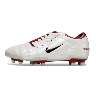 Chuteira Campo Nike Total 90 FG Branco e Vermelho