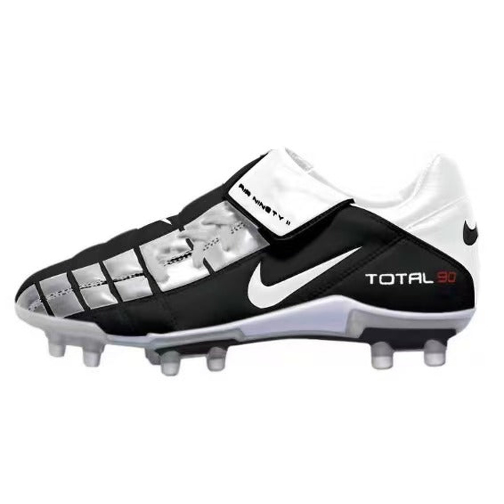 Chuteira Campo Nike Total 90 FG Preta e Prata