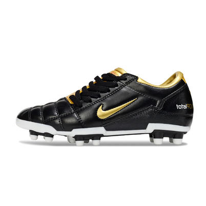 Chuteira Campo Nike Total 90 FG Preto e Dourado