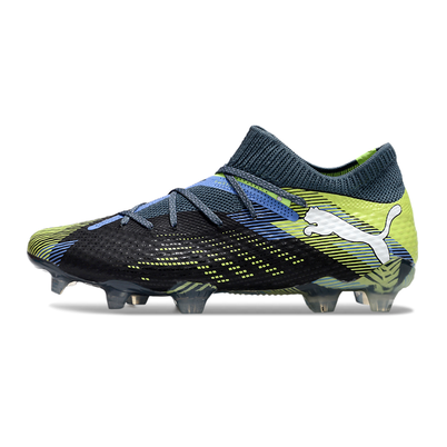 Chuteira Campo Puma Future 7 FG Azul e Verde