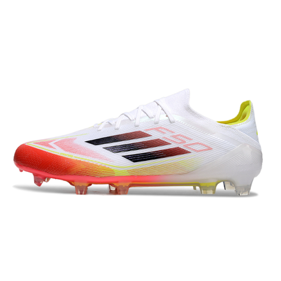Chuteira Campo Adidas F50 FG Branca e Laranja