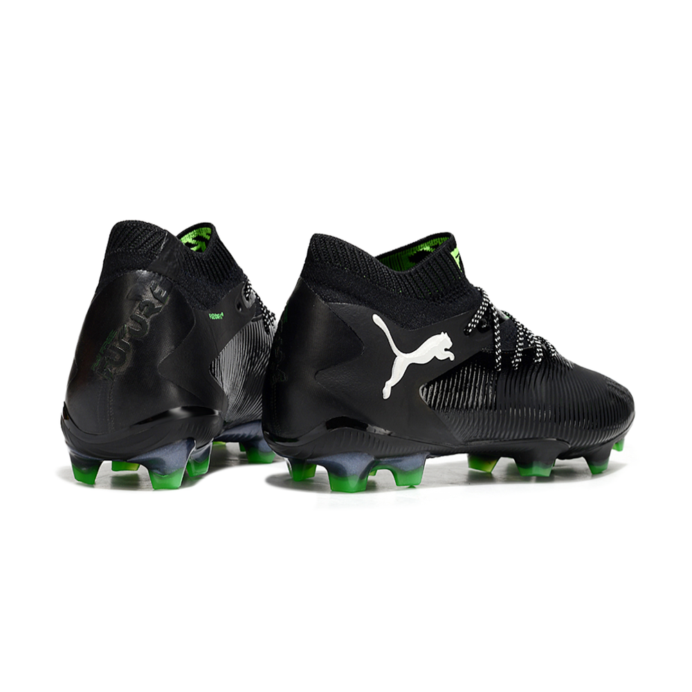 Chuteira Campo Puma Future 8 FG Preto e Verde
