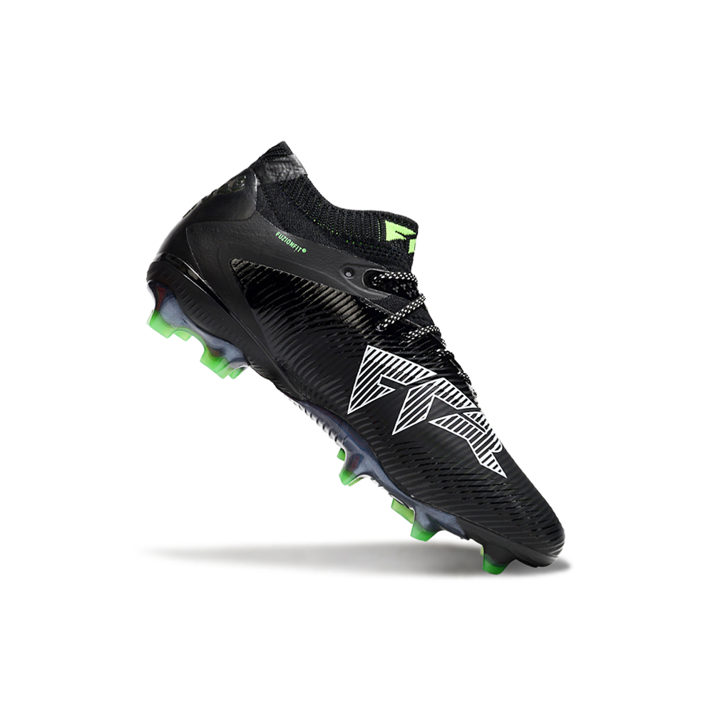Chuteira Campo Puma Future 8 FG Preto e Verde