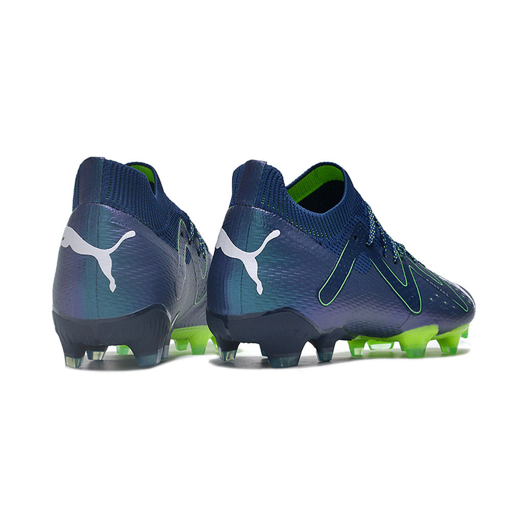 Chuteira Campo Puma Future Ultimate FG Azul e Verde 
