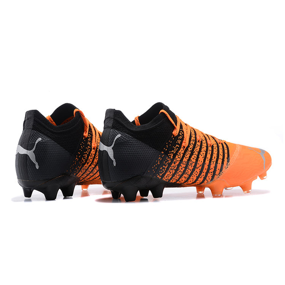 Chuteira Campo Puma Future Z 1.3 FG Laranja e Preta 
