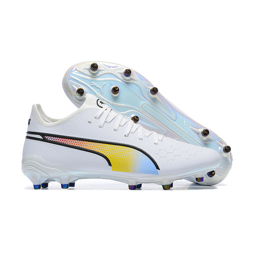 Chuteira Campo Puma King Ultimate FG Branca 
