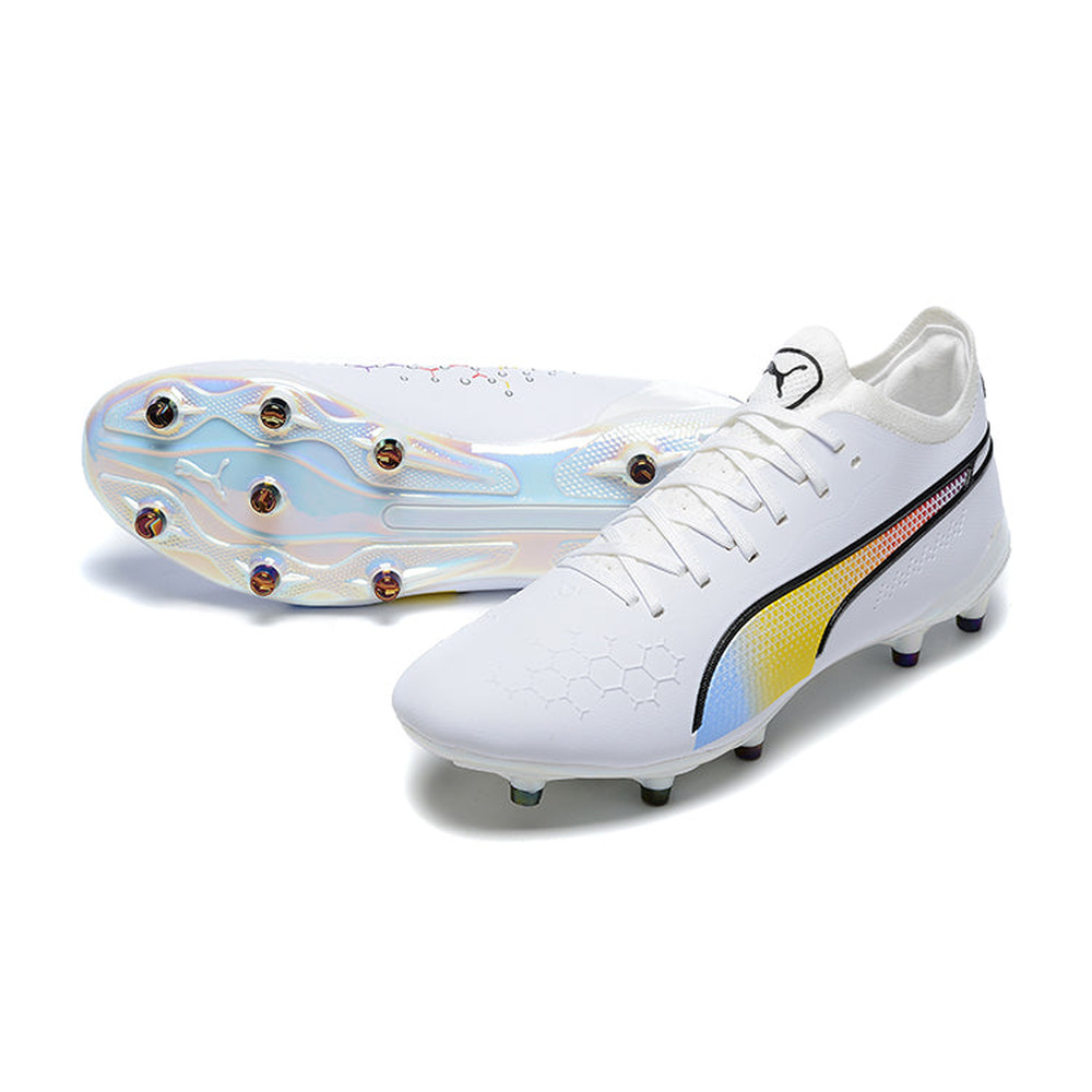 Chuteira Campo Puma King Ultimate FG Branca 